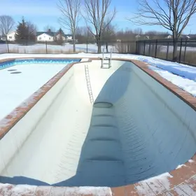 esvaziar piscina antes do inverno
